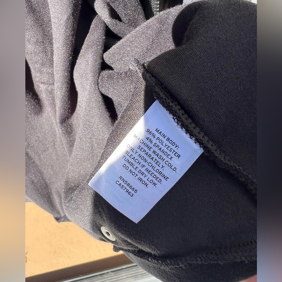 Zella Black Velvet Girl’s Zip Jacket- Size Large (10/12) - Picture 5 of 5